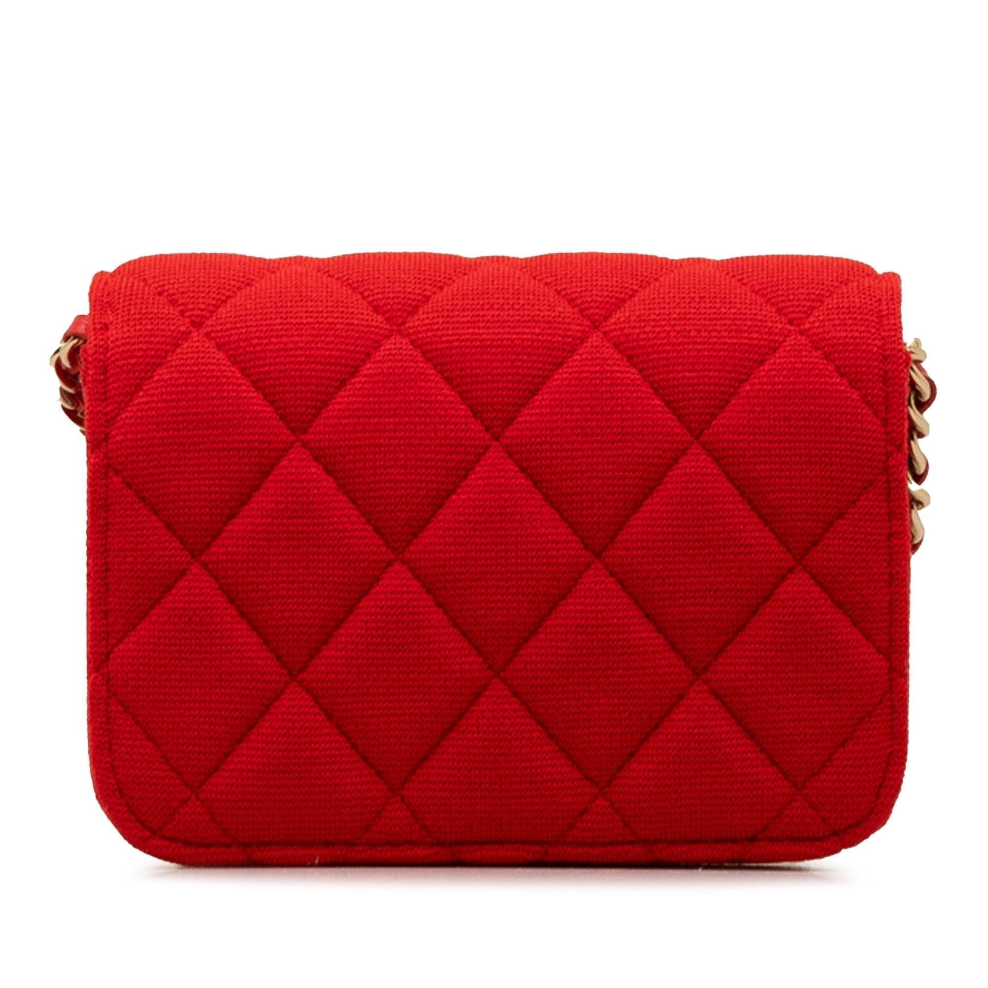 Chanel Quilted Jersey VIP SHG-3DOyps Crossbody Bag