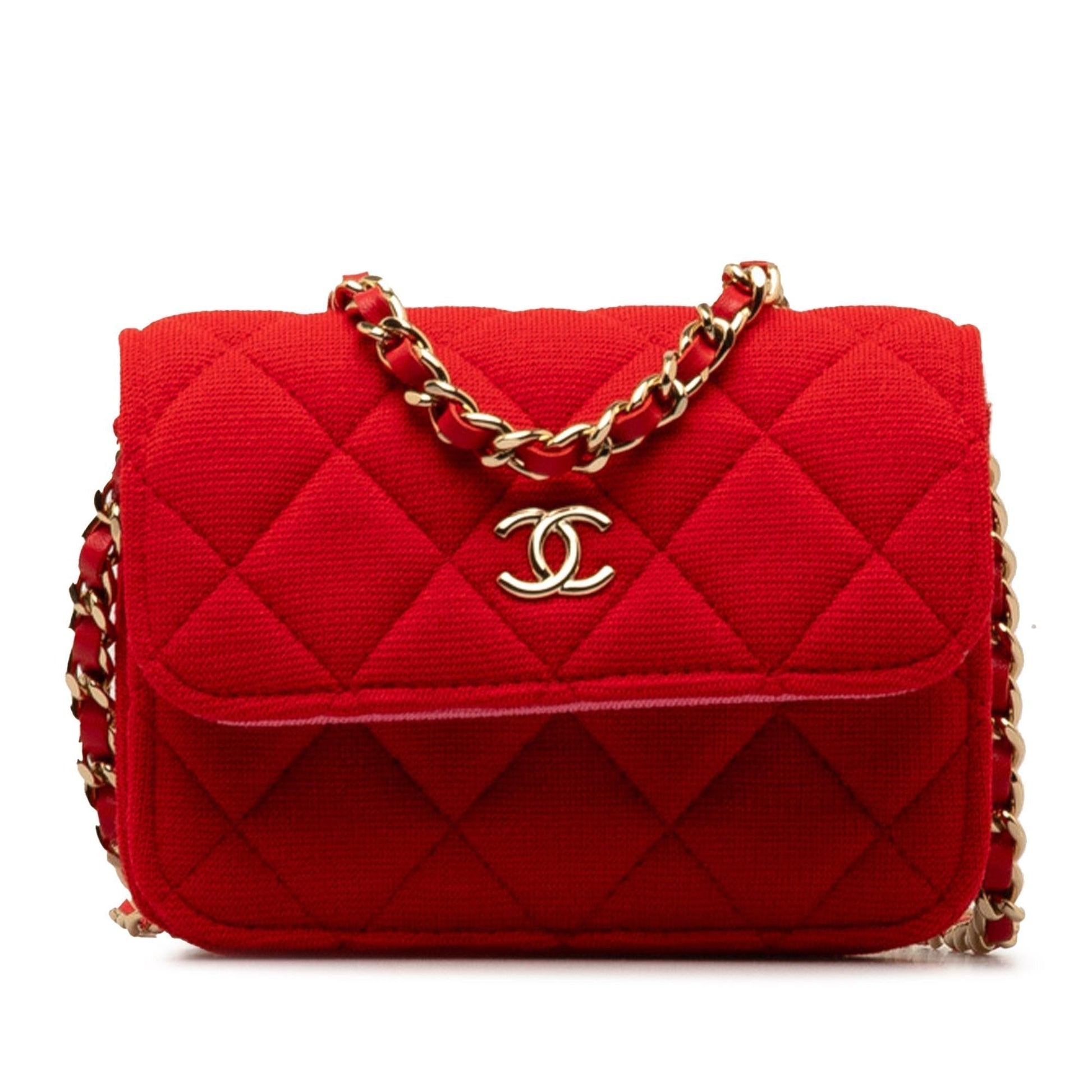 Chanel Quilted Jersey VIP SHG-3DOyps Crossbody Bag
