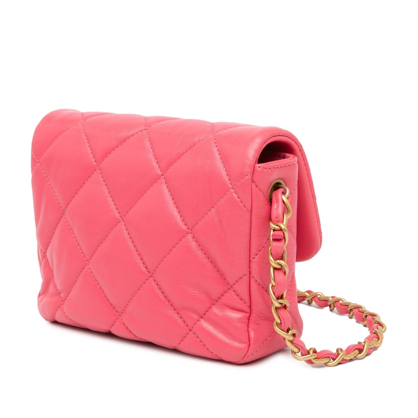 Chanel Quilted Lambskin Acrylic Coco Love Flap Mini Bag