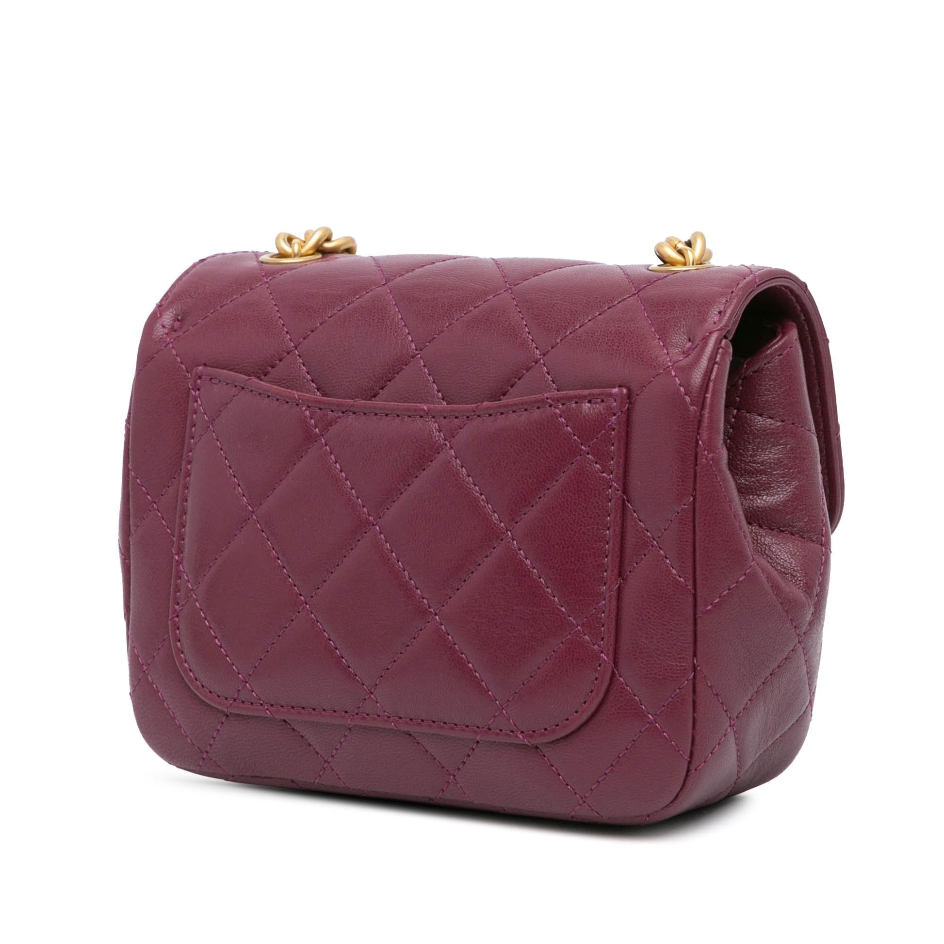 Chanel Quilted Lambskin Single Flap Mini Bag