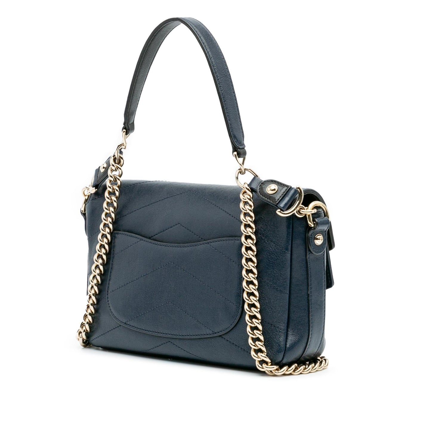 Chanel Quilted Sheepskin Double Chevron Flap Mini Bag Flap 2