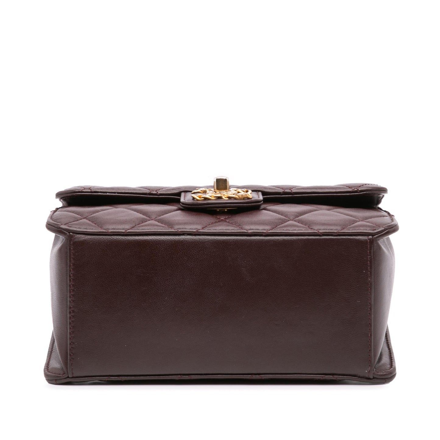 Chanel Quilted Shiny Lambskin Single Flap Mini Bag Flap 1