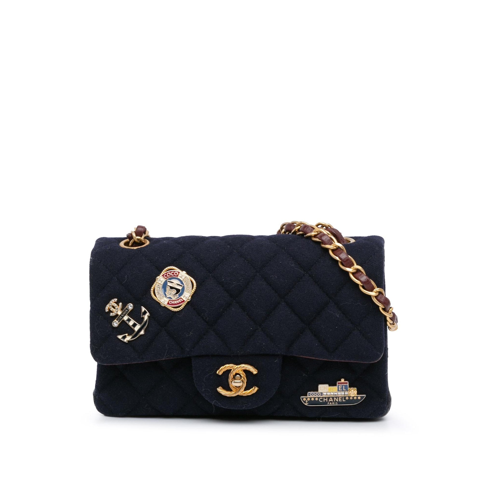 Chanel Rectangular Classic Jersey Sailor Single Flap Mini Bag