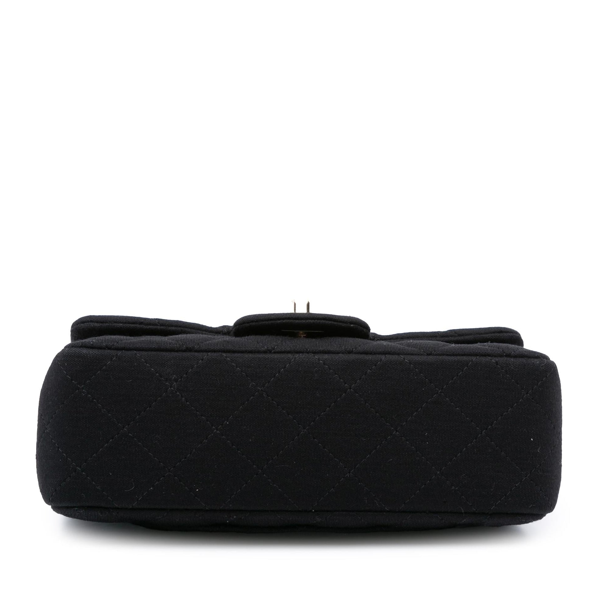Chanel Rectangular Classic Jersey Single Flap Mini Bag Single Flap