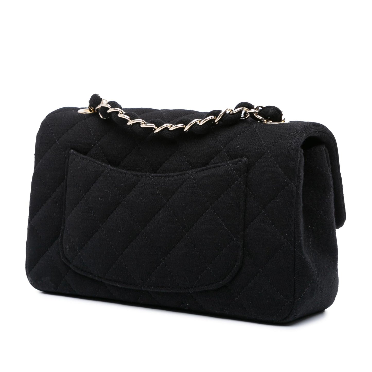 Chanel Rectangular Classic Jersey Single Flap Mini Bag Single Flap
