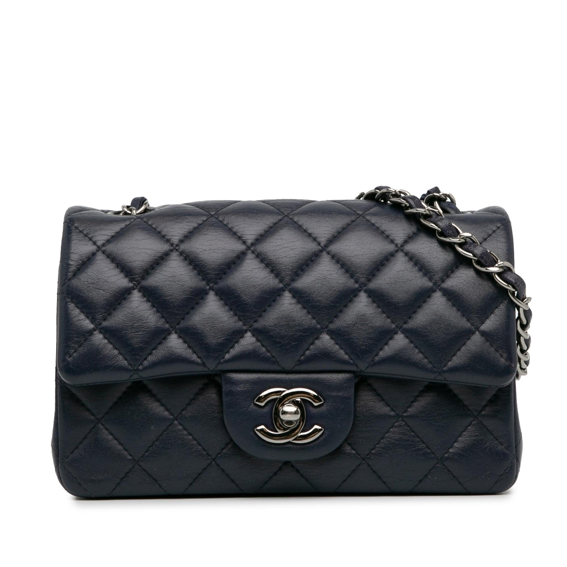 Chanel Rectangular Classic Lambskin Single Flap SHG-VhXRd6 Mini Bag