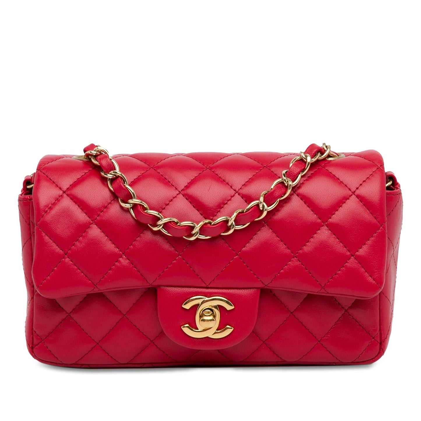 Chanel Rectangular Classic Lambskin Single Flap SHG-NLXfA6 Mini Bag