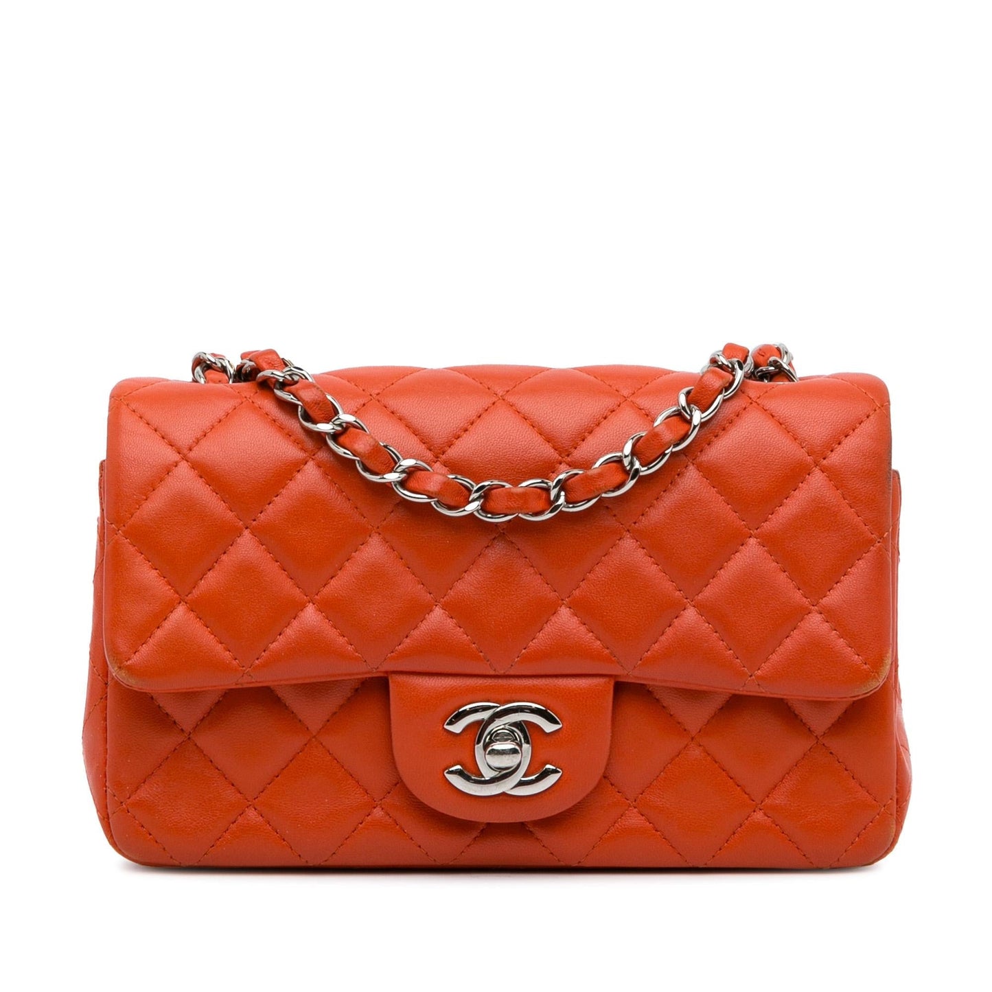 Chanel Rectangular Classic Lambskin Single Flap SHG-ivLQsv Mini Bag