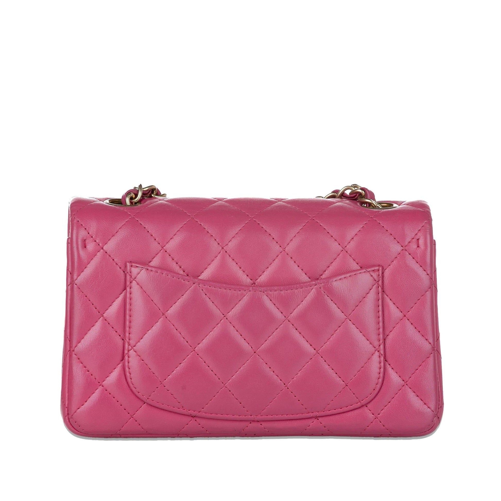Chanel Rectangular Classic Lambskin Single Flap SHG-dNNE0j Mini Bag