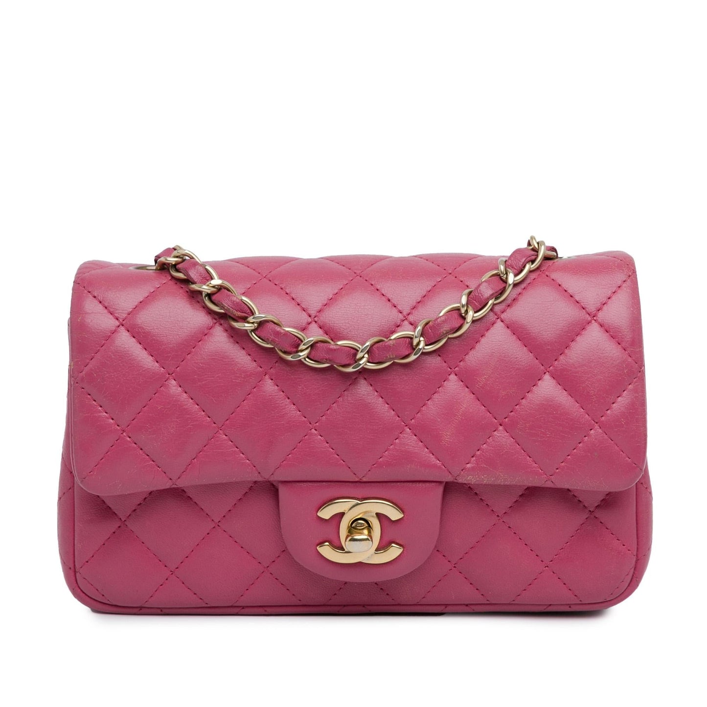 Chanel Rectangular Classic Lambskin Single Flap SHG-mr1rzU Mini Bag