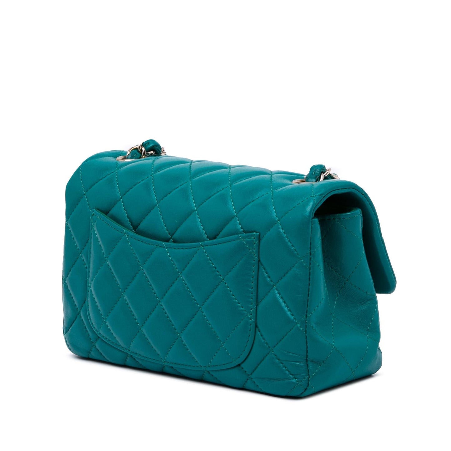 Chanel Rectangular Classic Lambskin Single Flap Mini Bag Single Flap