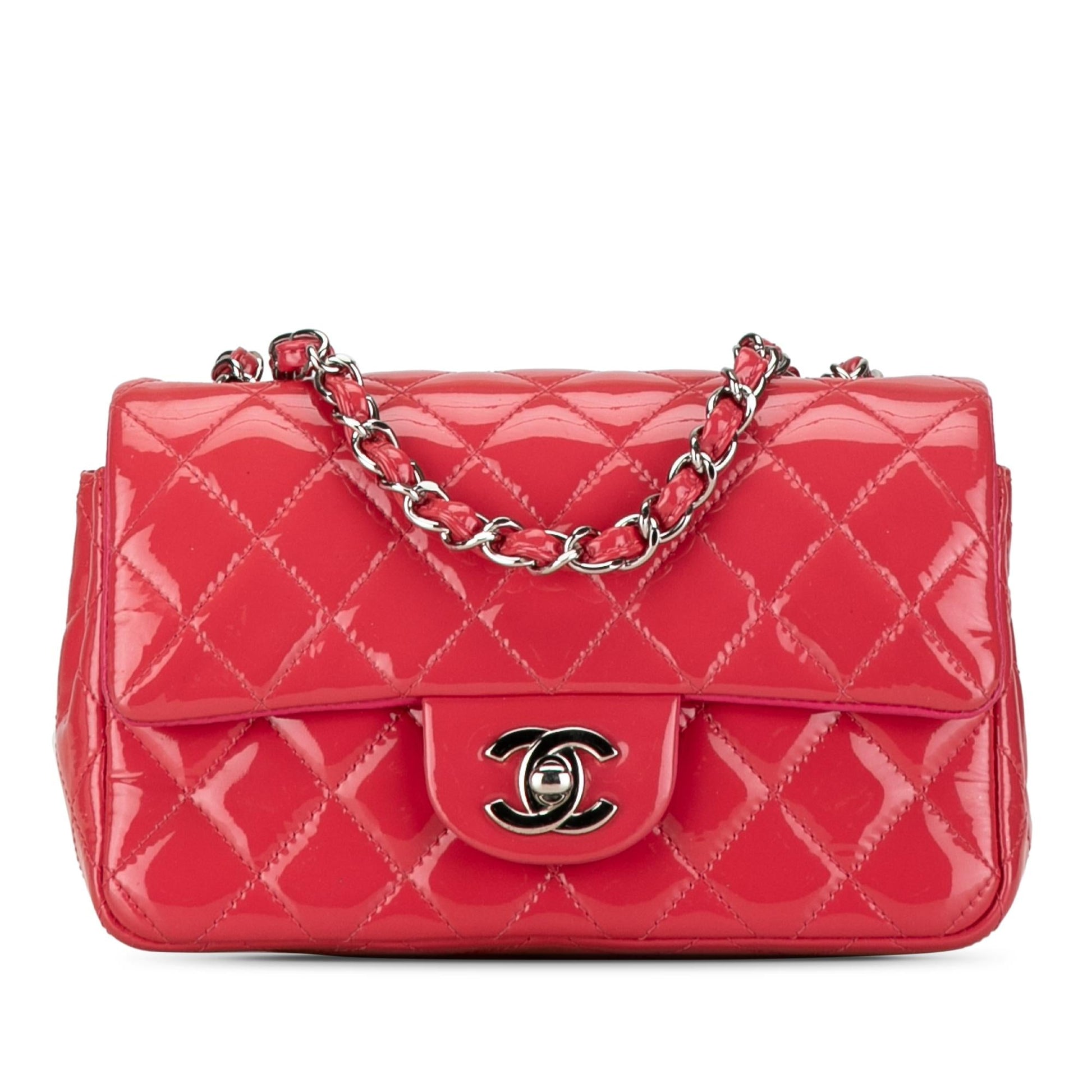 Chanel Rectangular Classic Patent Single Flap SHG-f5GKzQ Mini Bag