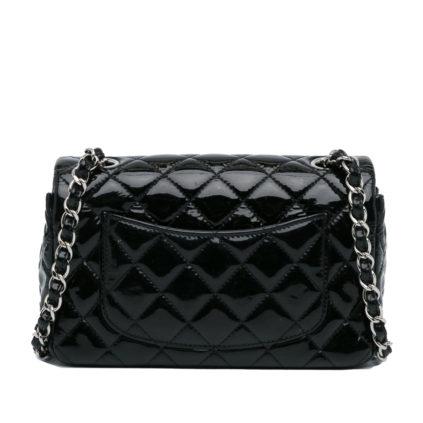 Chanel Rectangular Classic Patent Single Flap SHG-H2RONy Mini Bag