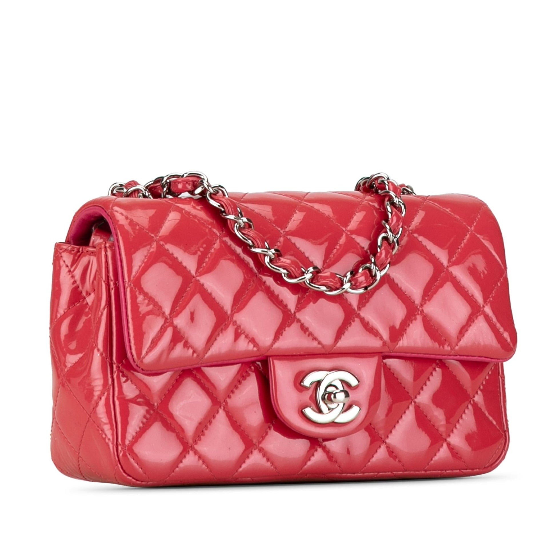 Chanel Rectangular Classic Patent Single Flap SHG-XuFX41 Mini Bag