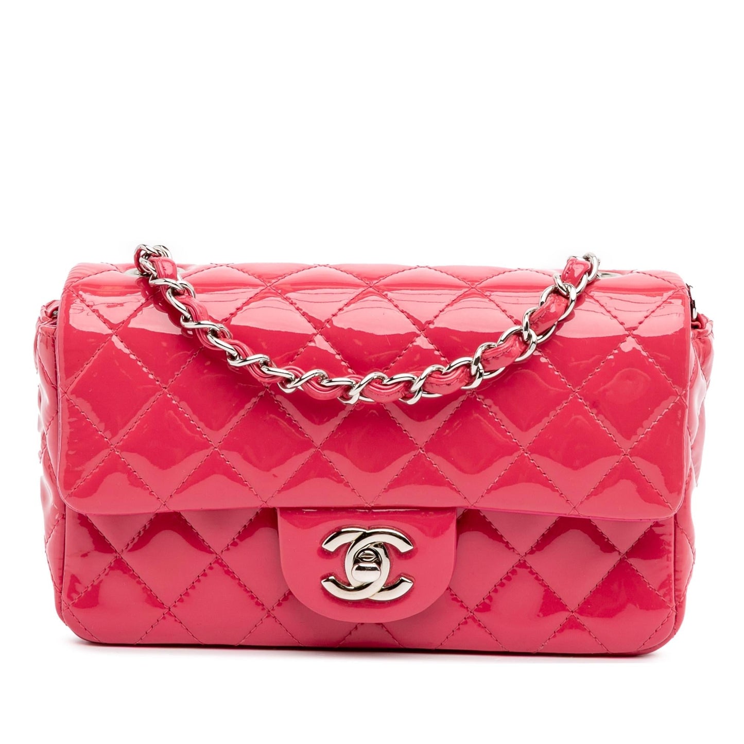 Chanel Rectangular Classic Patent Single Flap Mini Bag Flap 10