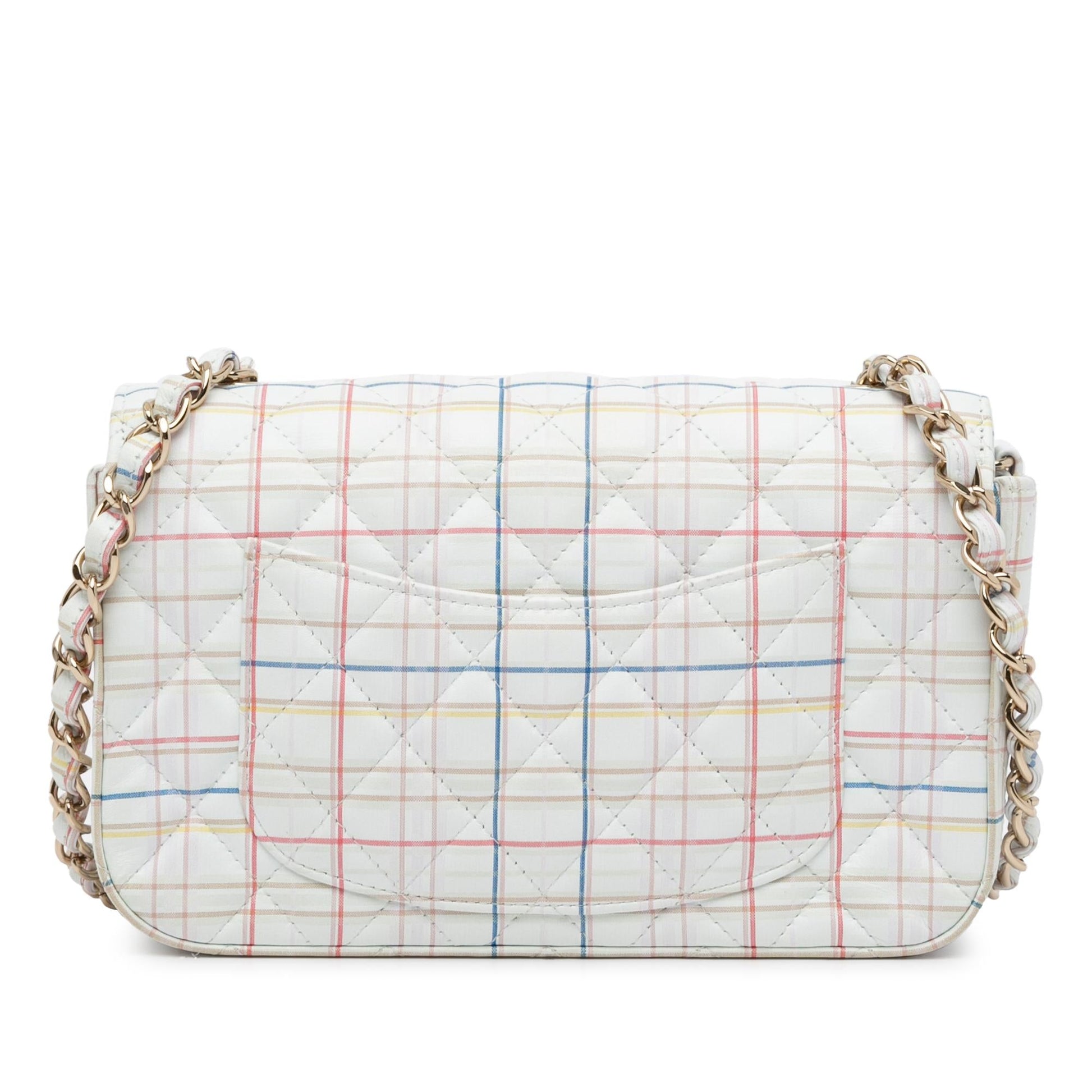 Chanel Rectangular Classic Printed Calfskin Single Flap Mini Bag