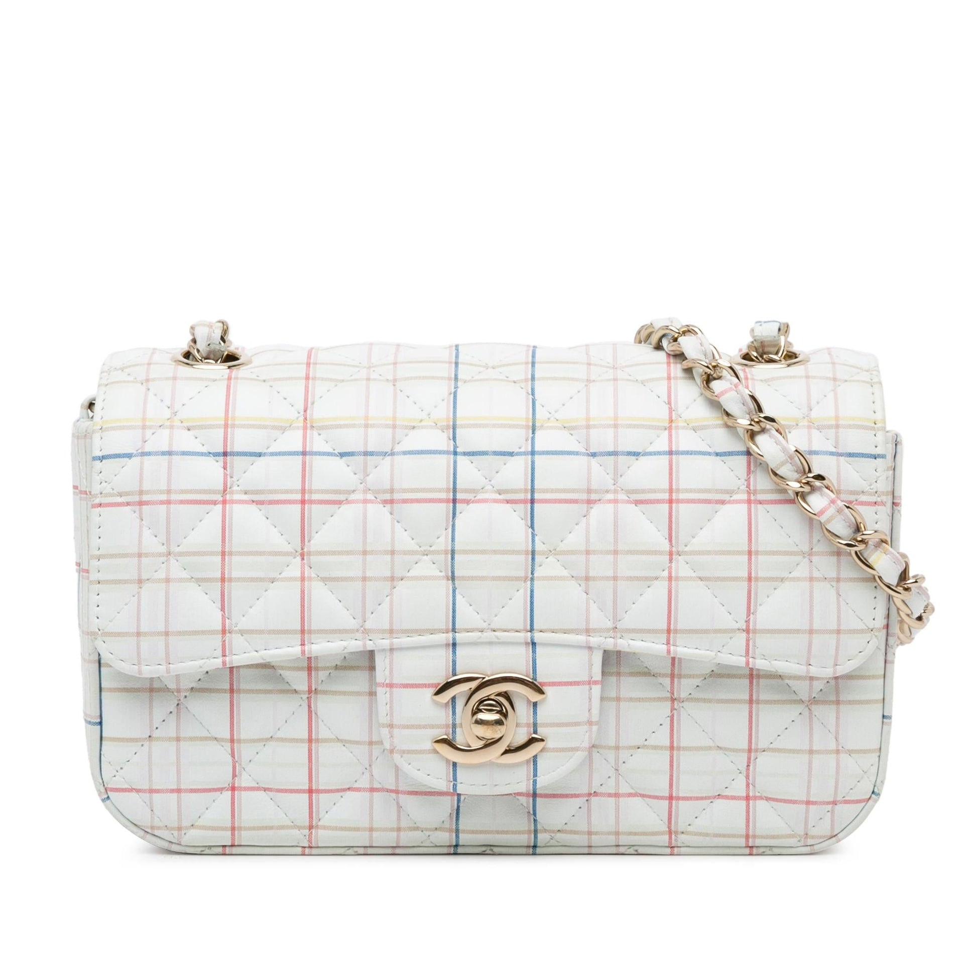 Chanel Rectangular Classic Printed Calfskin Single Flap Mini Bag
