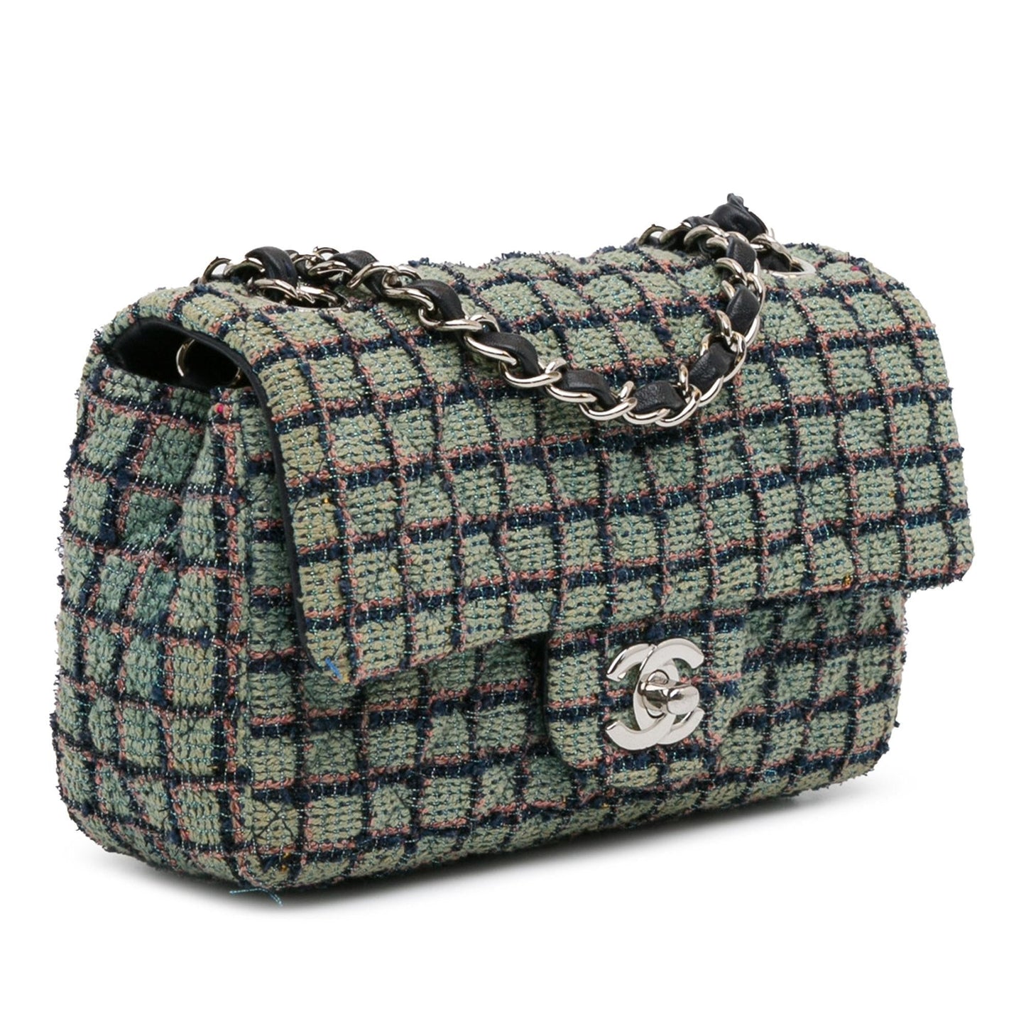 Chanel Rectangular Classic Tweed Flap SHG-QUYc9A Mini Bag