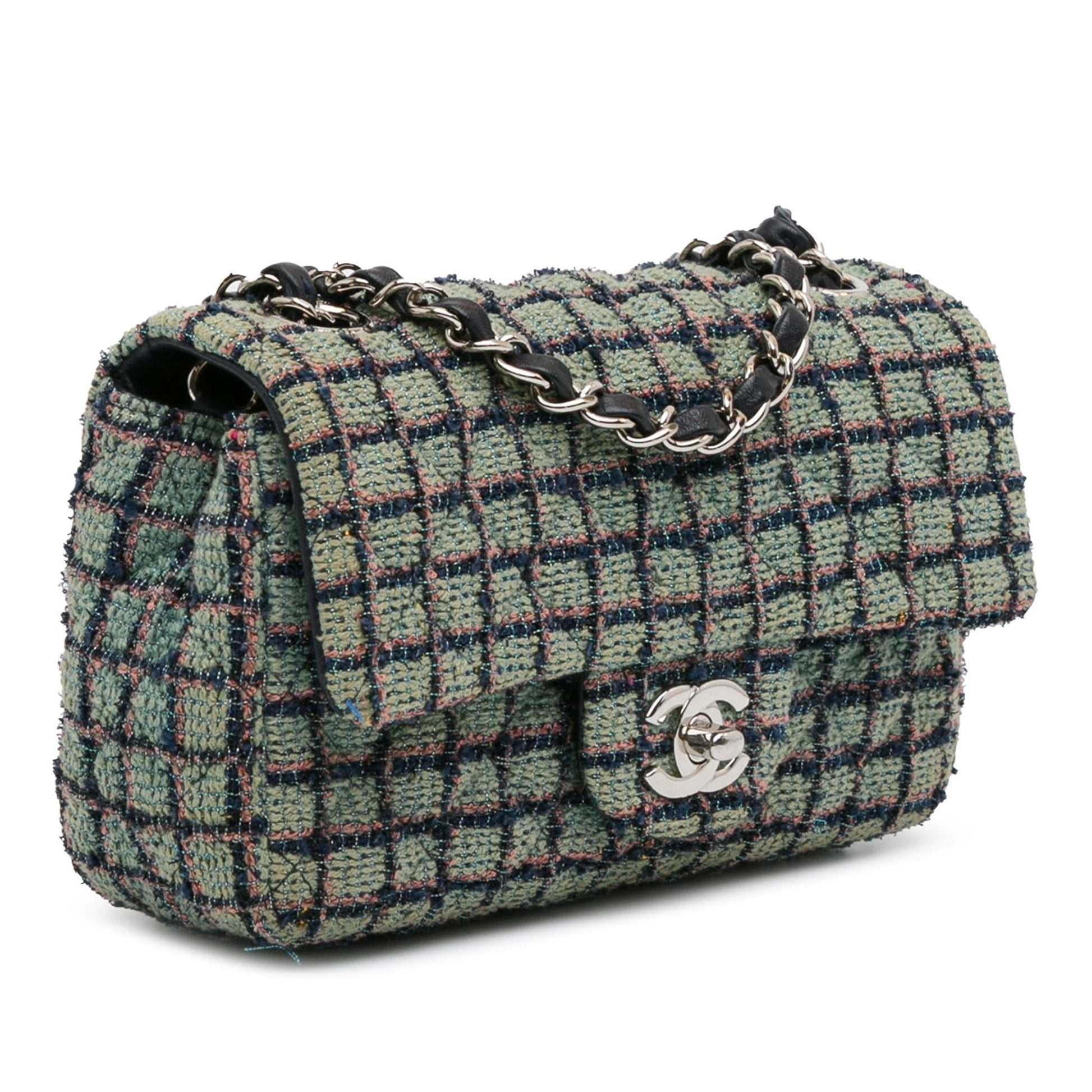 Chanel Rectangular Classic Tweed Flap Mini Bag