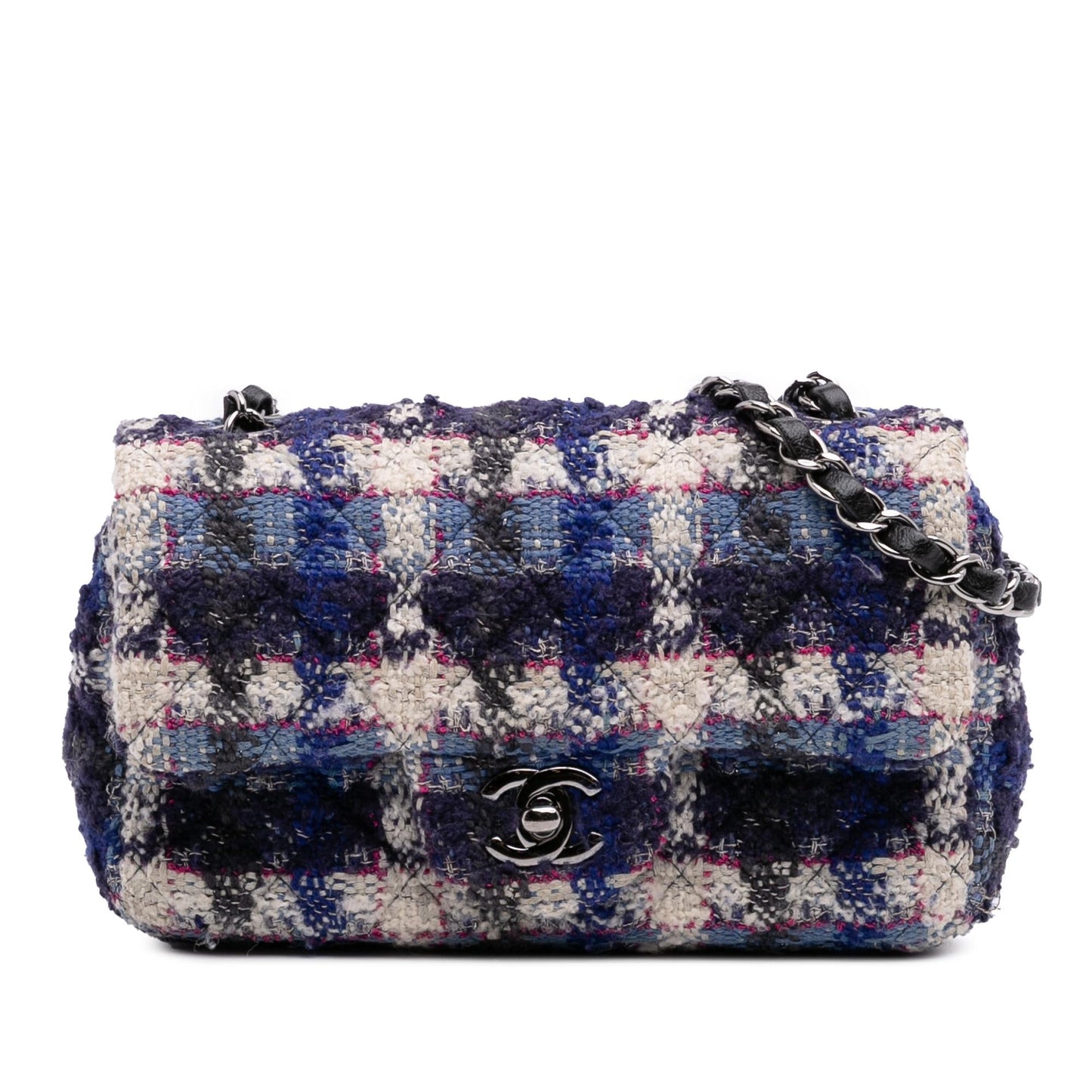 Chanel Rectangular Classic Tweed Single Flap Mini Bag Flap 1