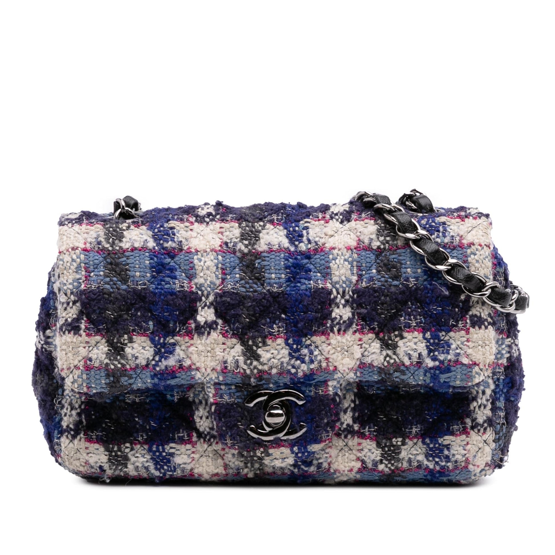 Chanel Rectangular Classic Tweed Single Flap Mini Bag Flap 1
