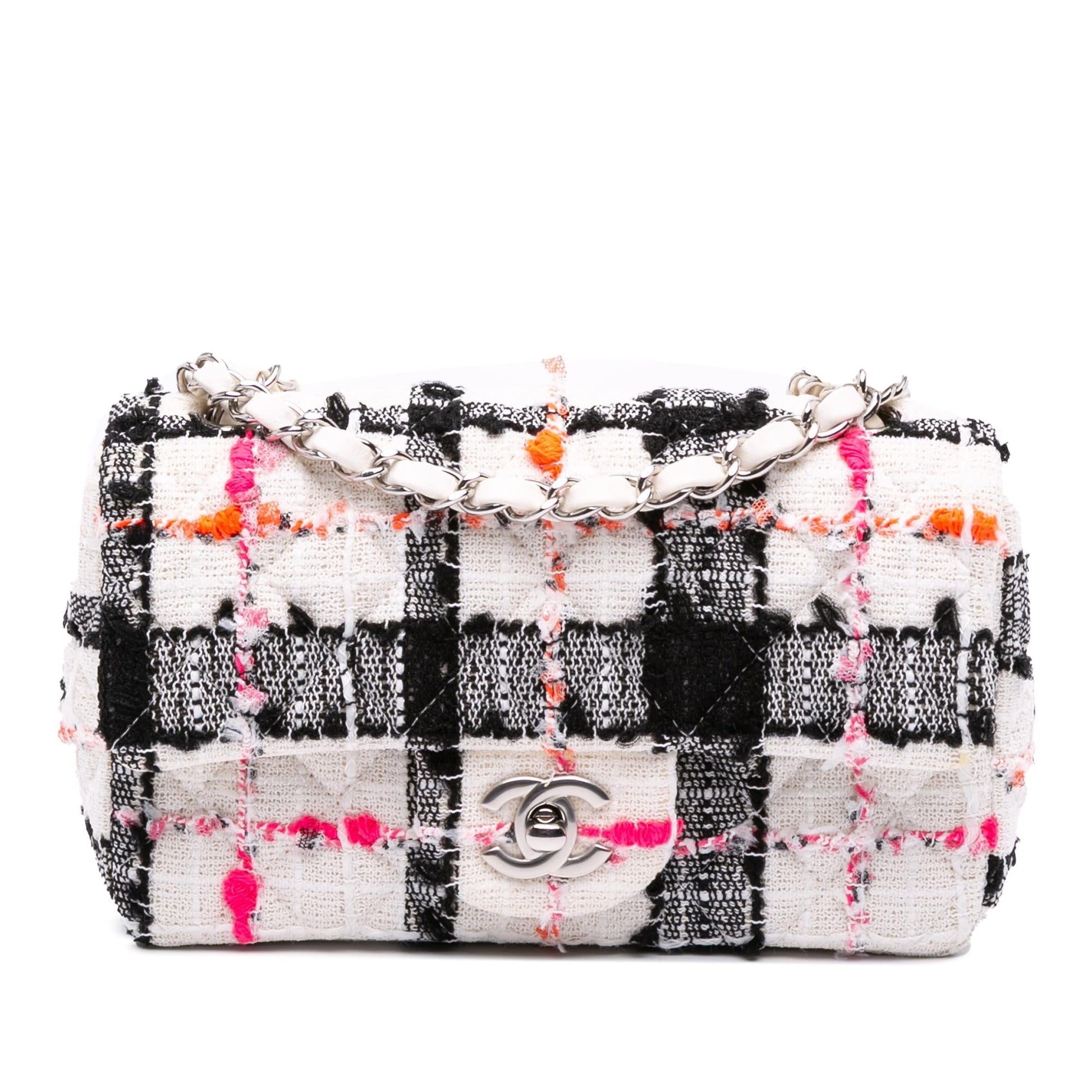 Chanel Rectangular Classic Tweed Single Flap Mini Bag Flap 2