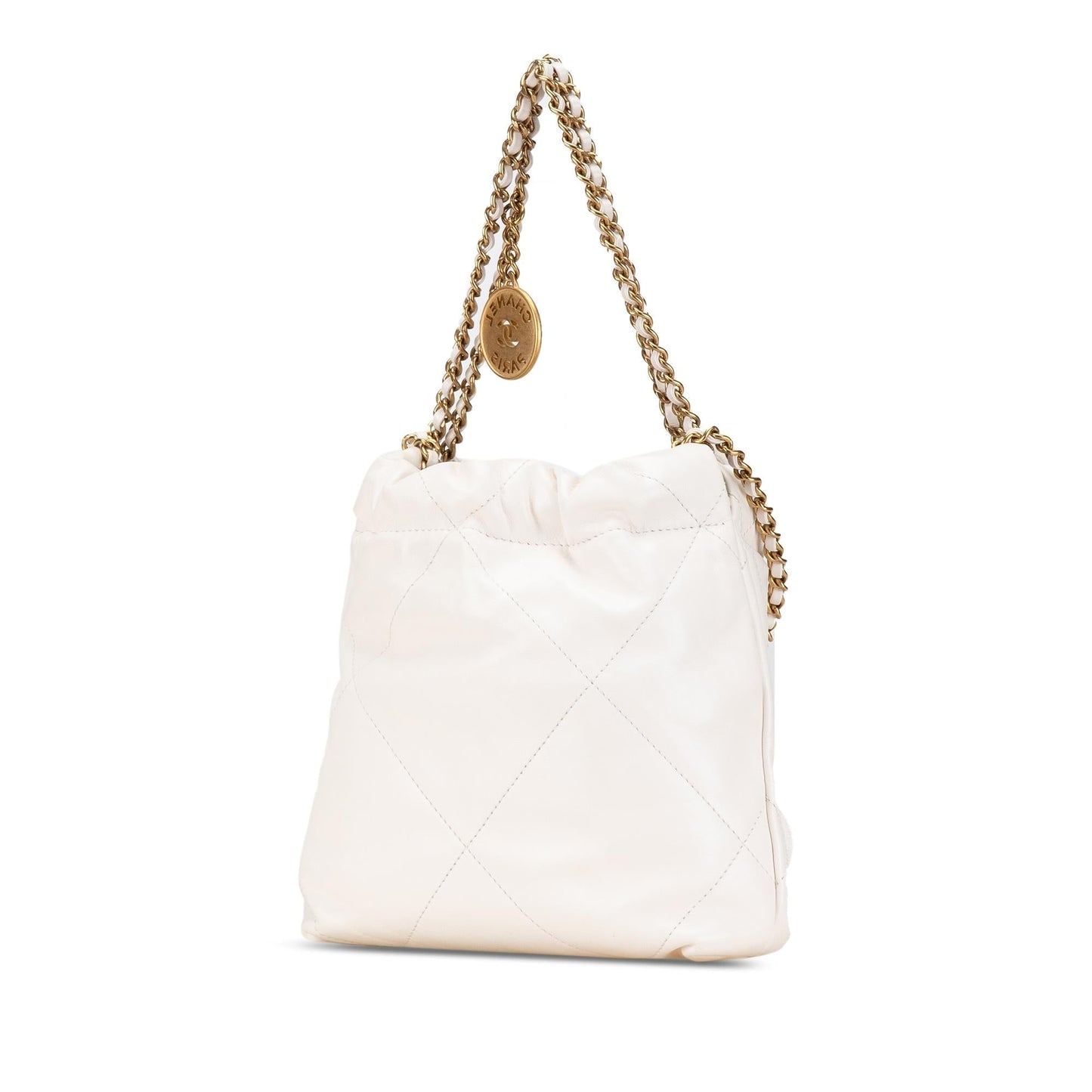 Chanel Shiny Calfskin 22 Hobo Shoulder Bag Hobo 1