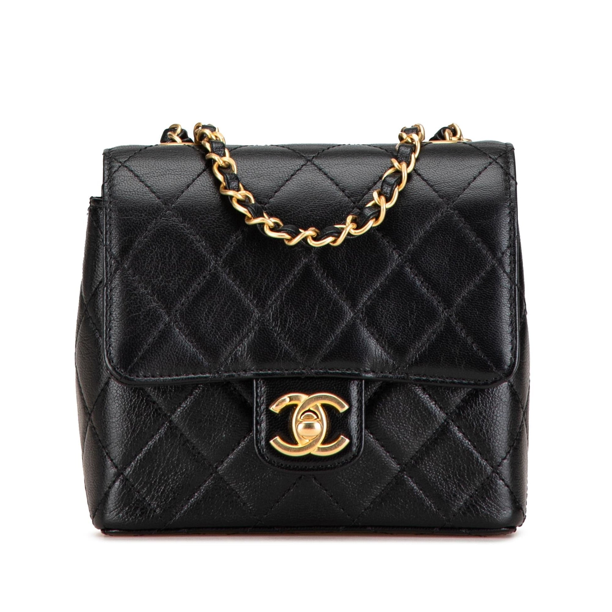 Chanel Square Classic Goatskin Retro Flap Mini Bag