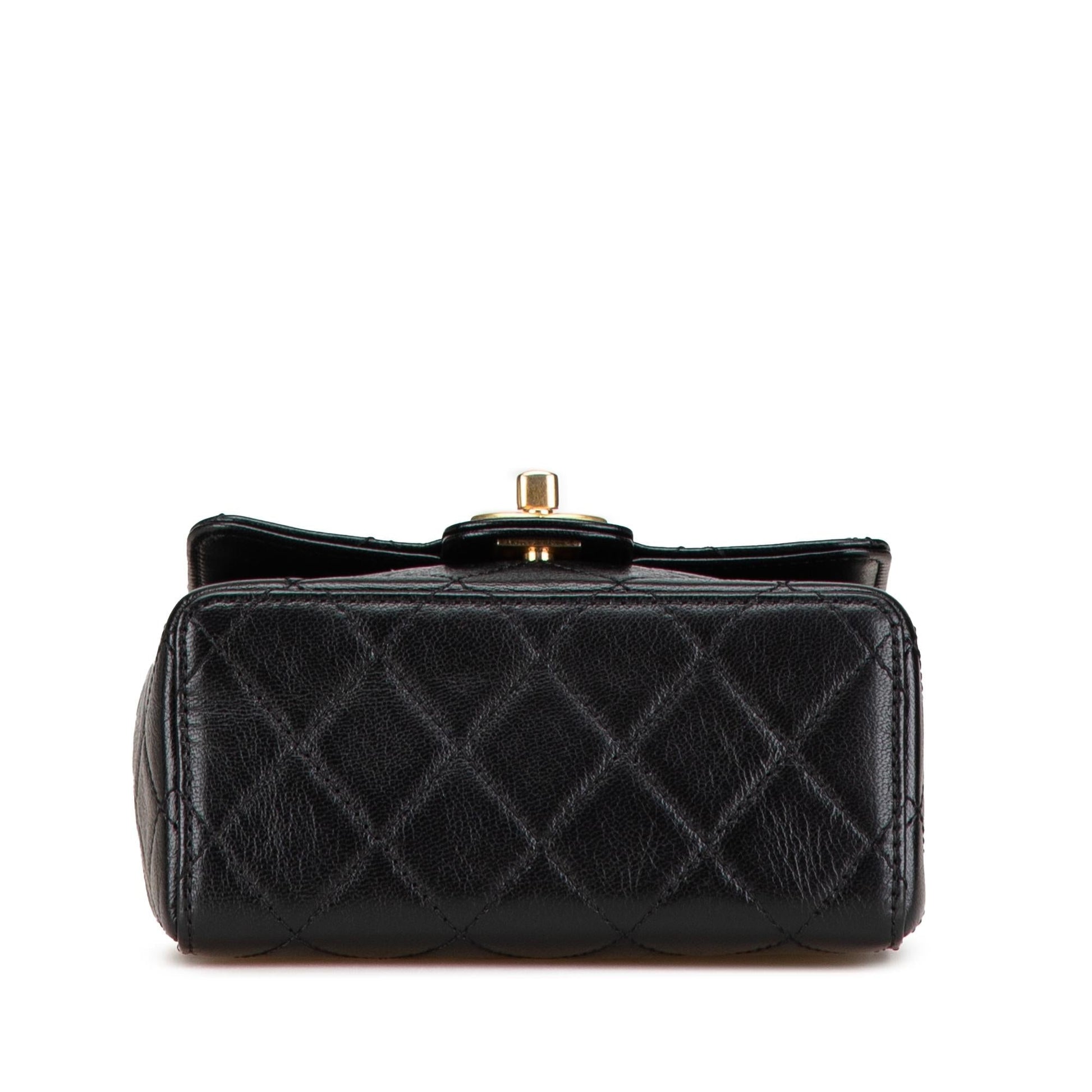 Chanel Square Classic Goatskin Retro Flap Mini Bag Retro Flap