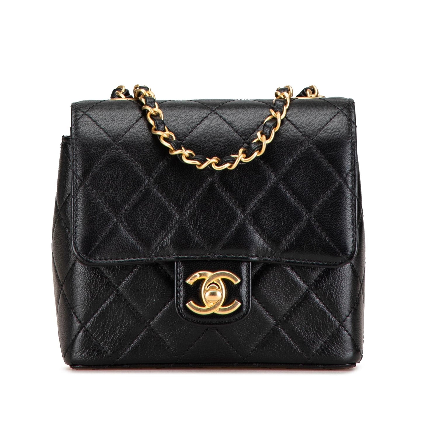 Chanel Square Classic Goatskin Retro Flap Mini Bag Retro Flap