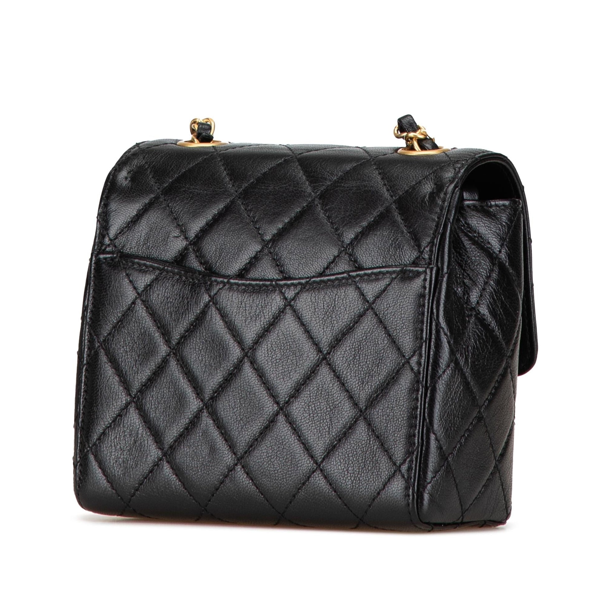 Chanel Square Classic Goatskin Retro Flap Mini Bag Retro Flap