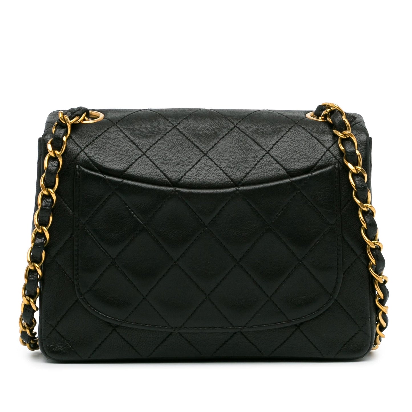 Chanel Square Classic Lambskin Single Flap Mini Bag