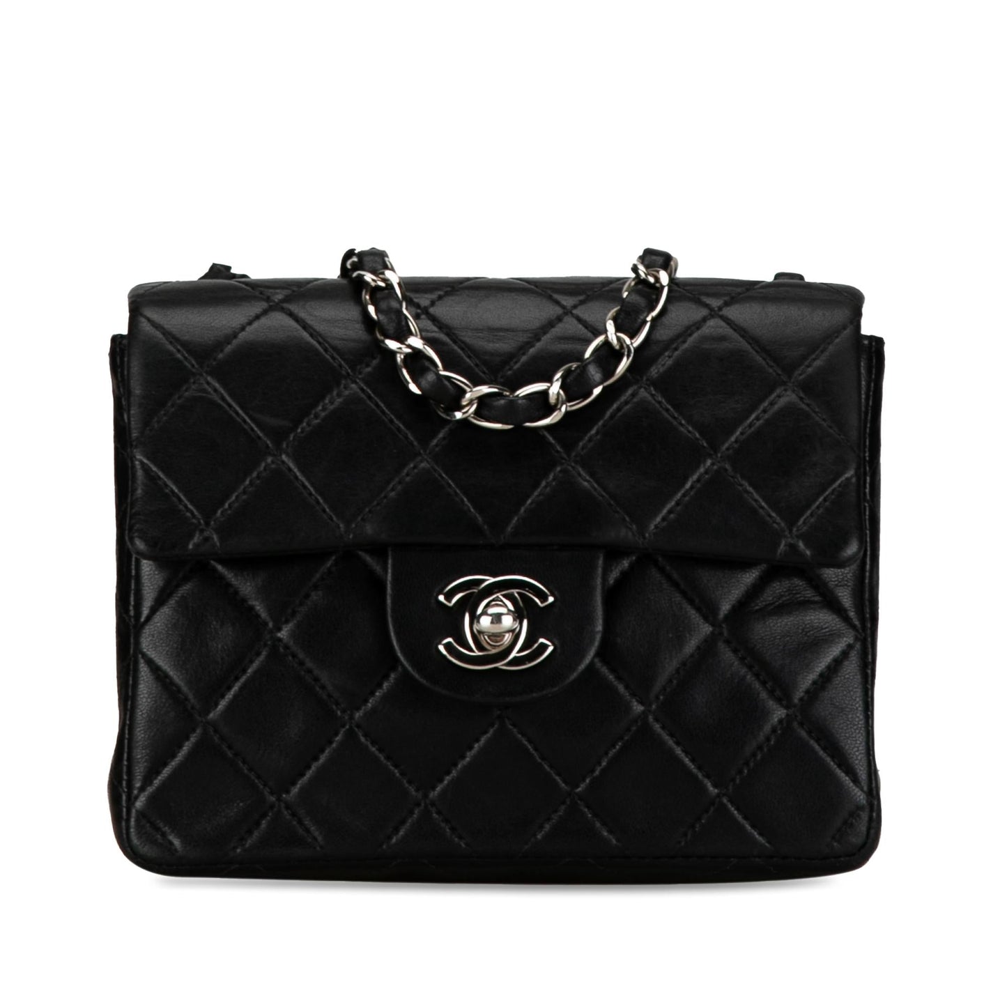 Chanel Square Classic Lambskin Single Flap SHG-0YbHqE Mini Bag