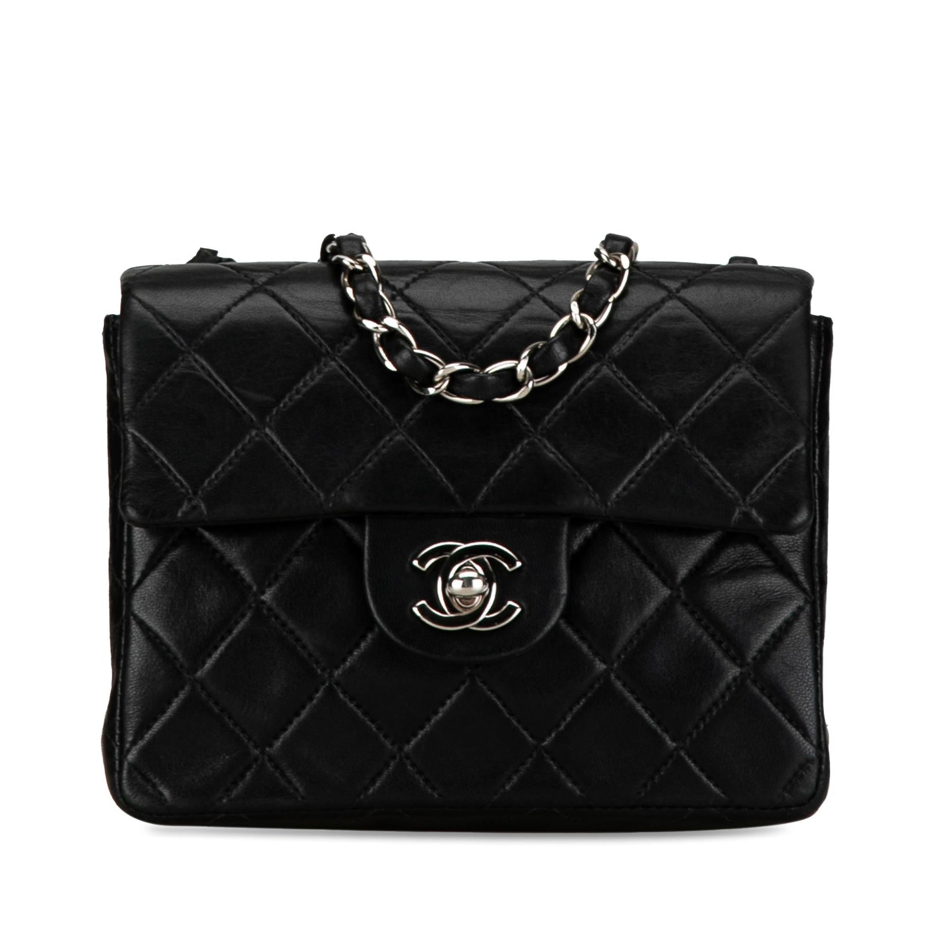 Chanel Square Classic Lambskin Single Flap SHG-0YbHqE Mini Bag