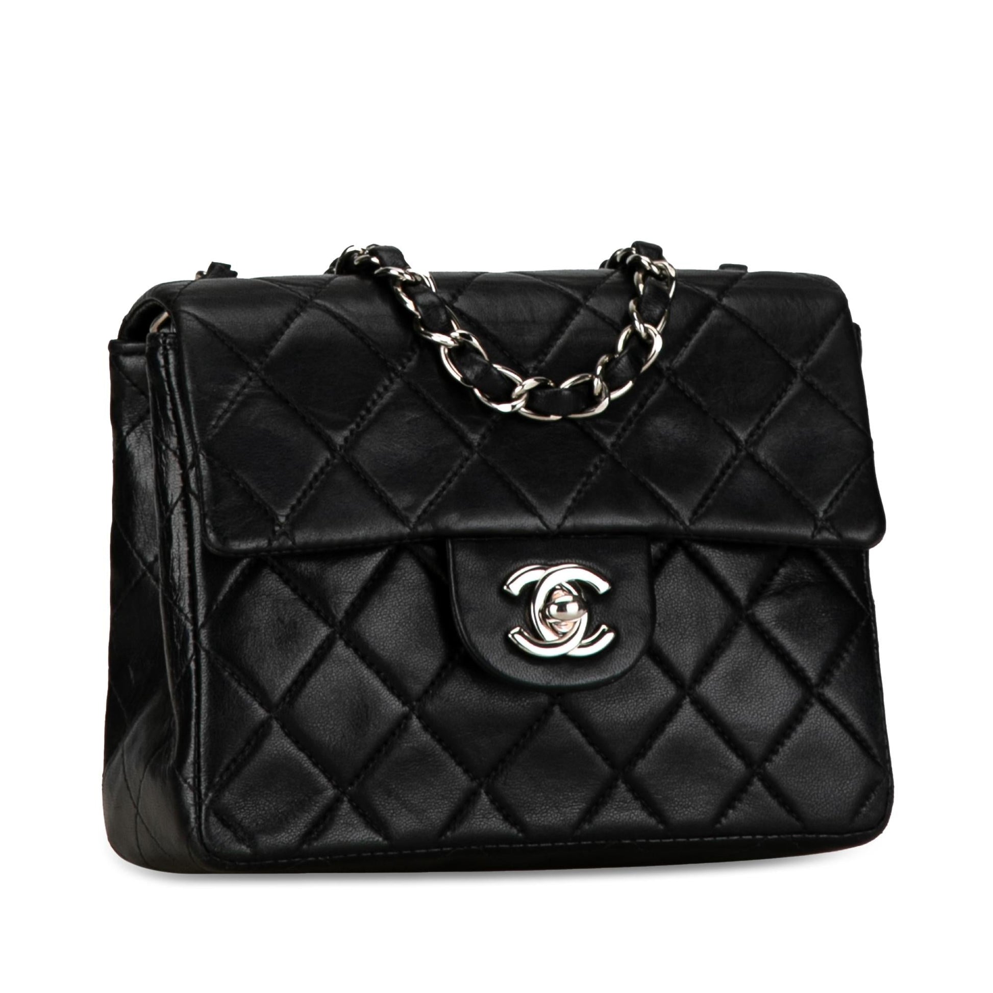 Chanel Square Classic Lambskin Single Flap SHG-0YbHqE Mini Bag