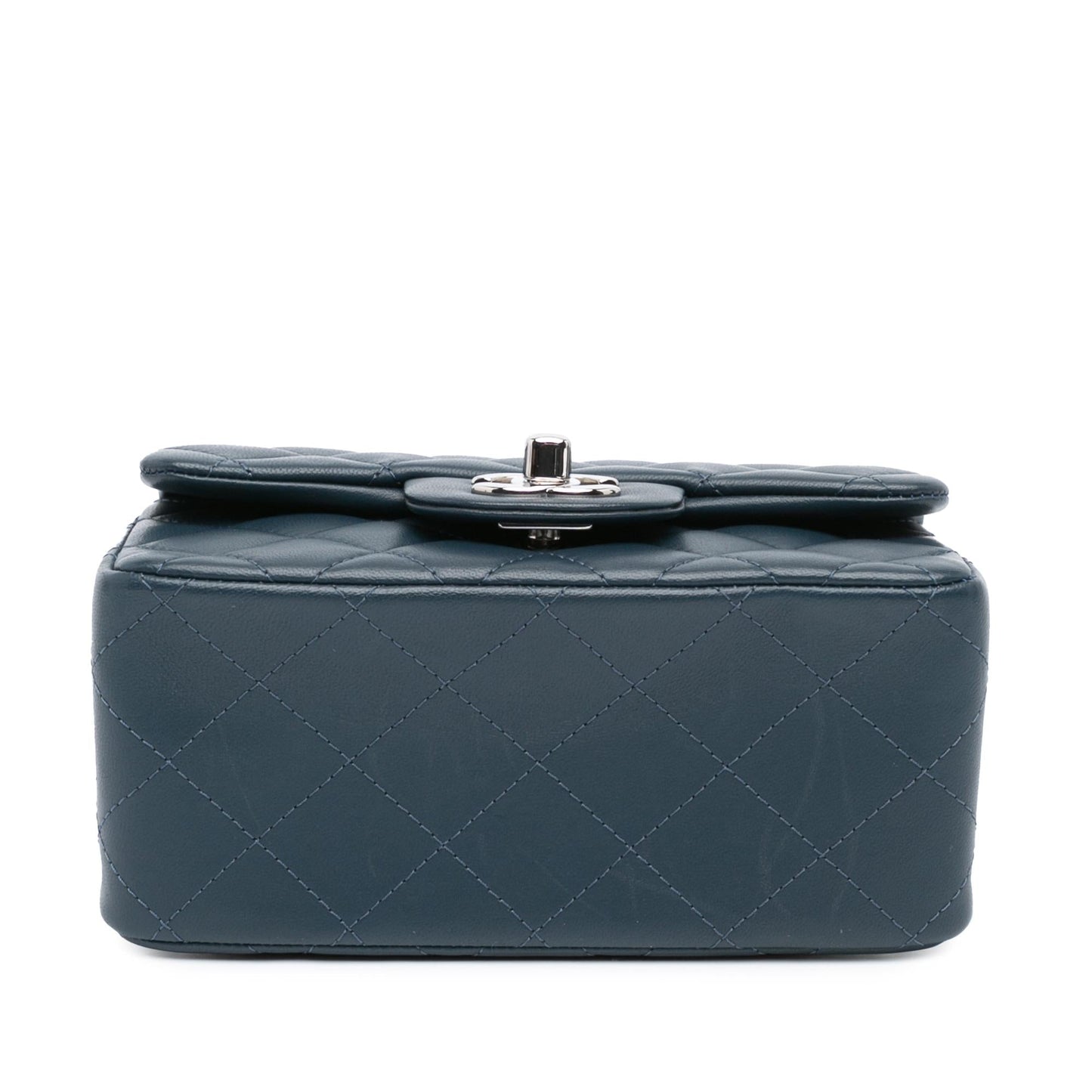 Chanel Square Classic Lambskin Single Flap Mini Bag Flap 14