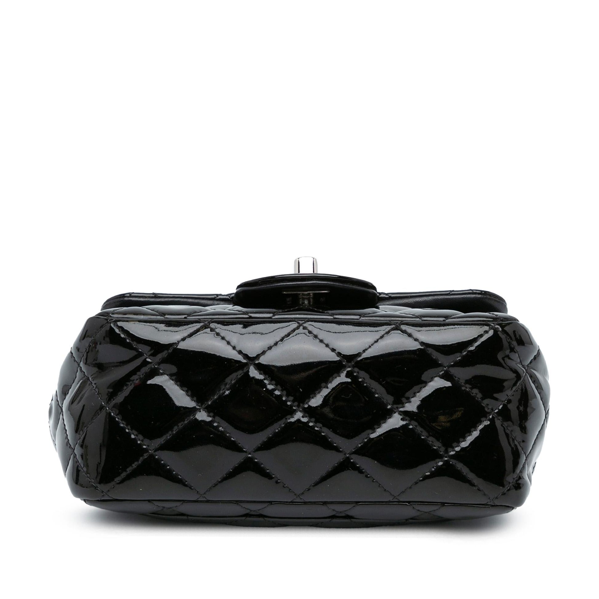 Chanel Square Classic Patent Single Flap Mini Bag Flap 12