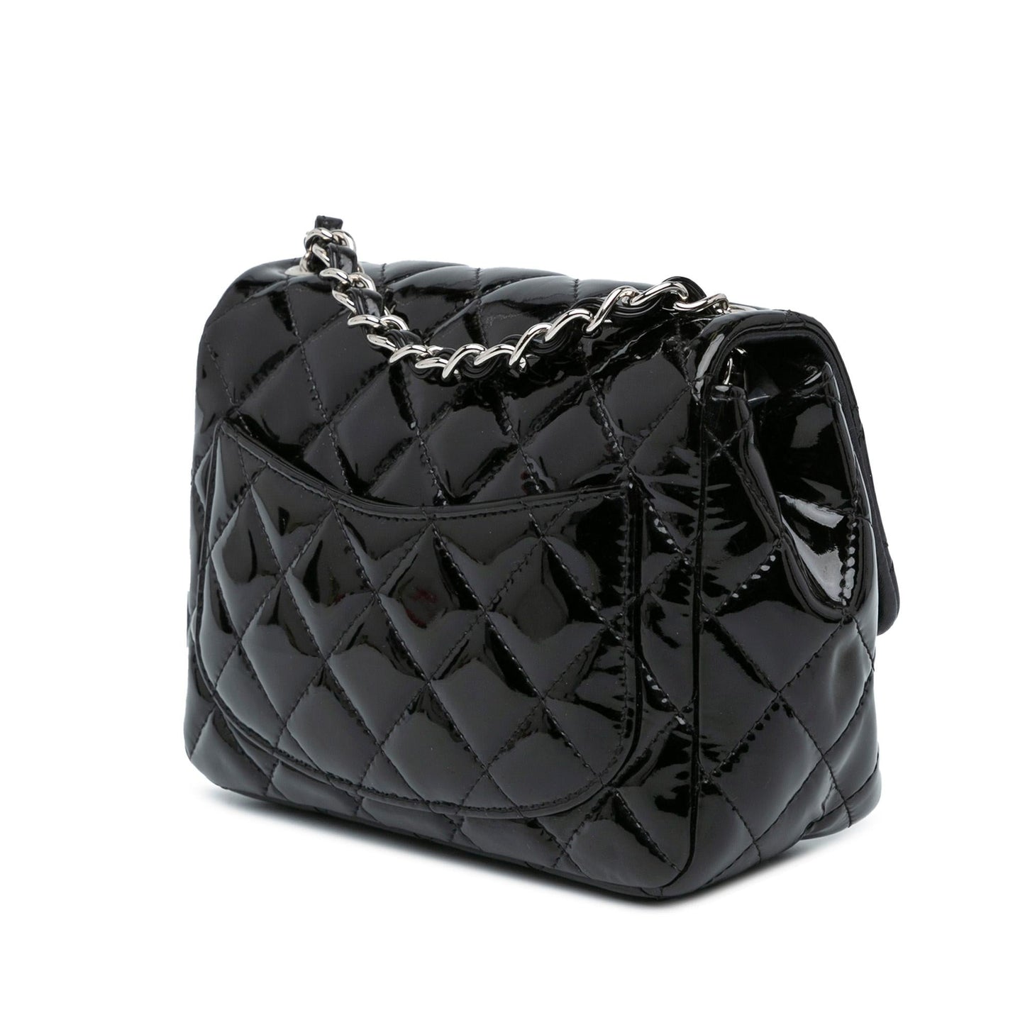 Chanel Square Classic Patent Single Flap Mini Bag Flap 12