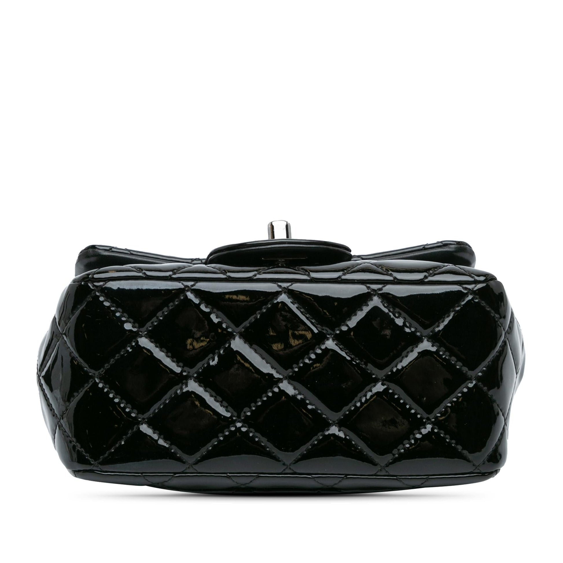 Chanel Square Classic Patent Single Flap Mini Bag Flap 13