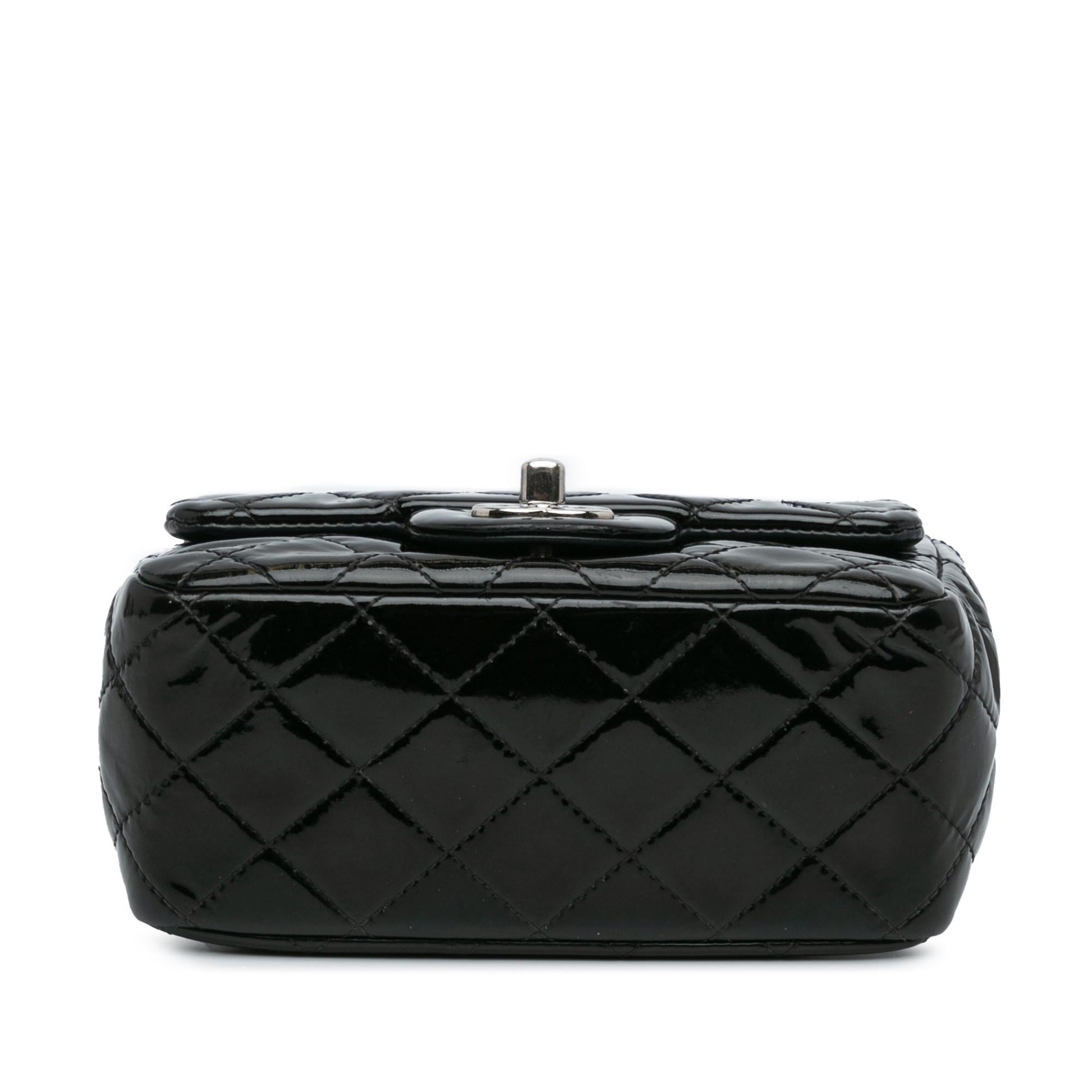 Chanel Square Classic Patent Single Flap Mini Bag Flap 14