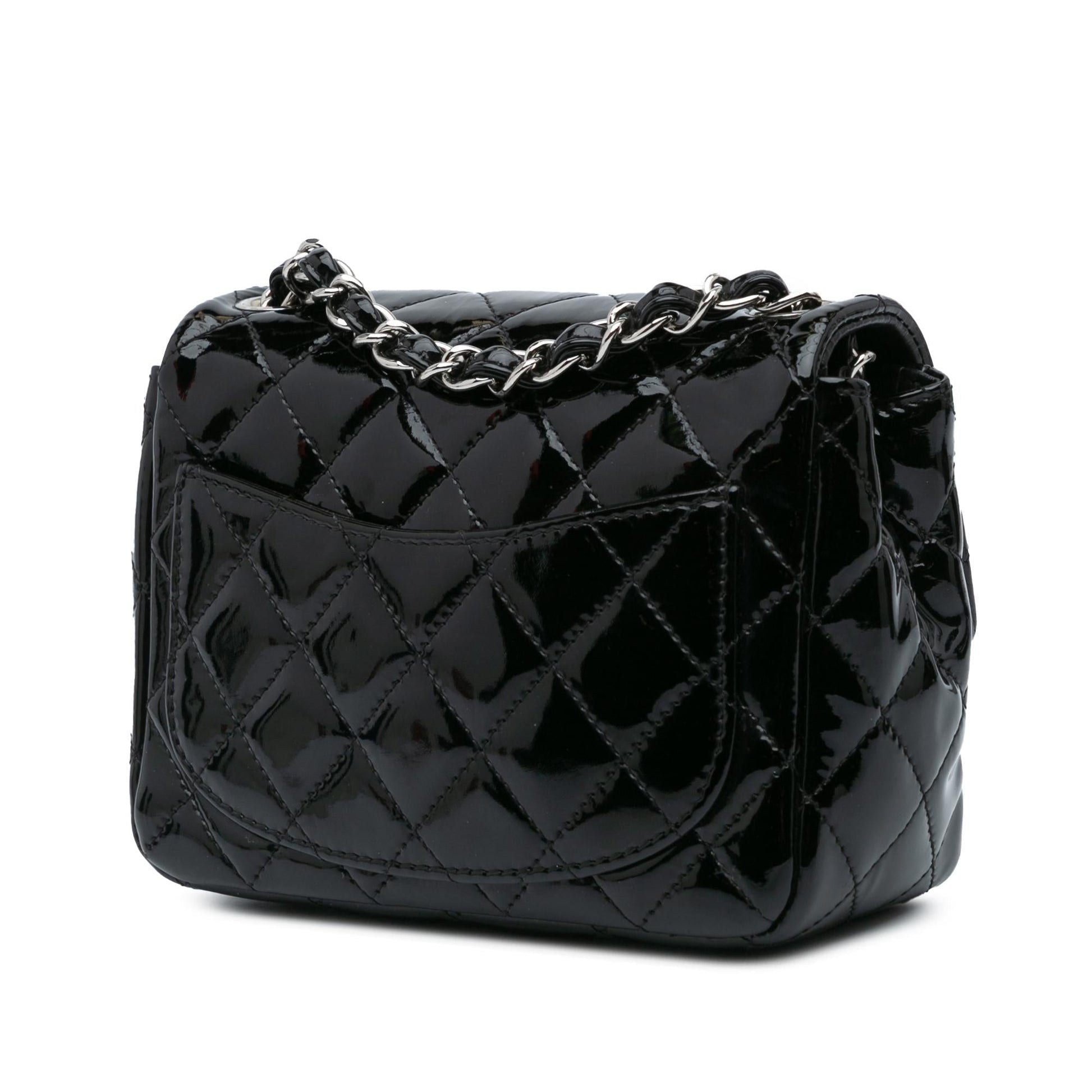 Chanel Square Classic Patent Single Flap Mini Bag Flap 19