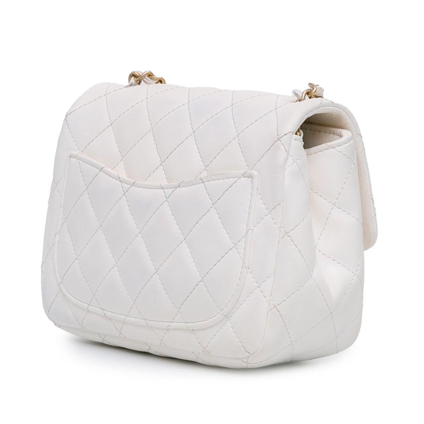 Chanel Square Lambskin Romance Single Flap Mini Bag