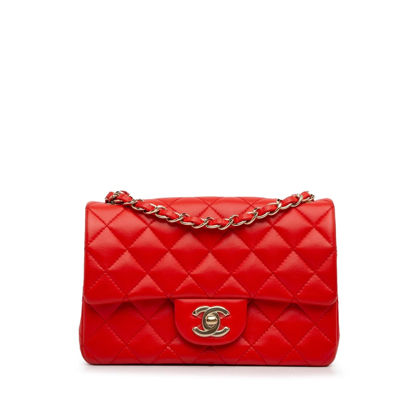 Chanel New Classic Lambskin Single Flap SHG-GUsaZG Mini Bag