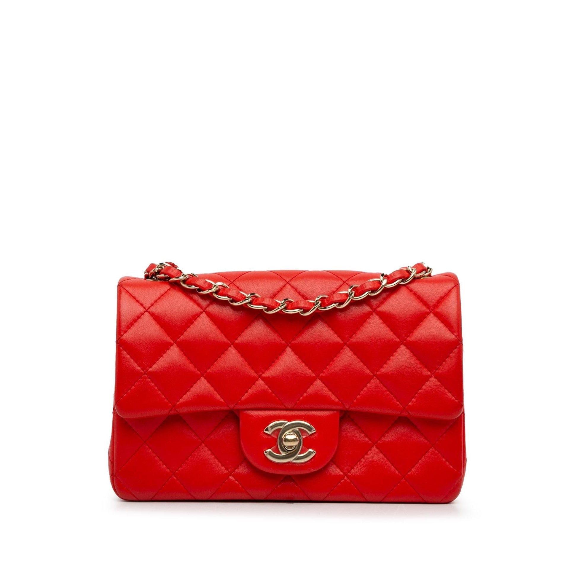 Chanel New Classic Lambskin Single Flap SHG-GUsaZG Mini Bag