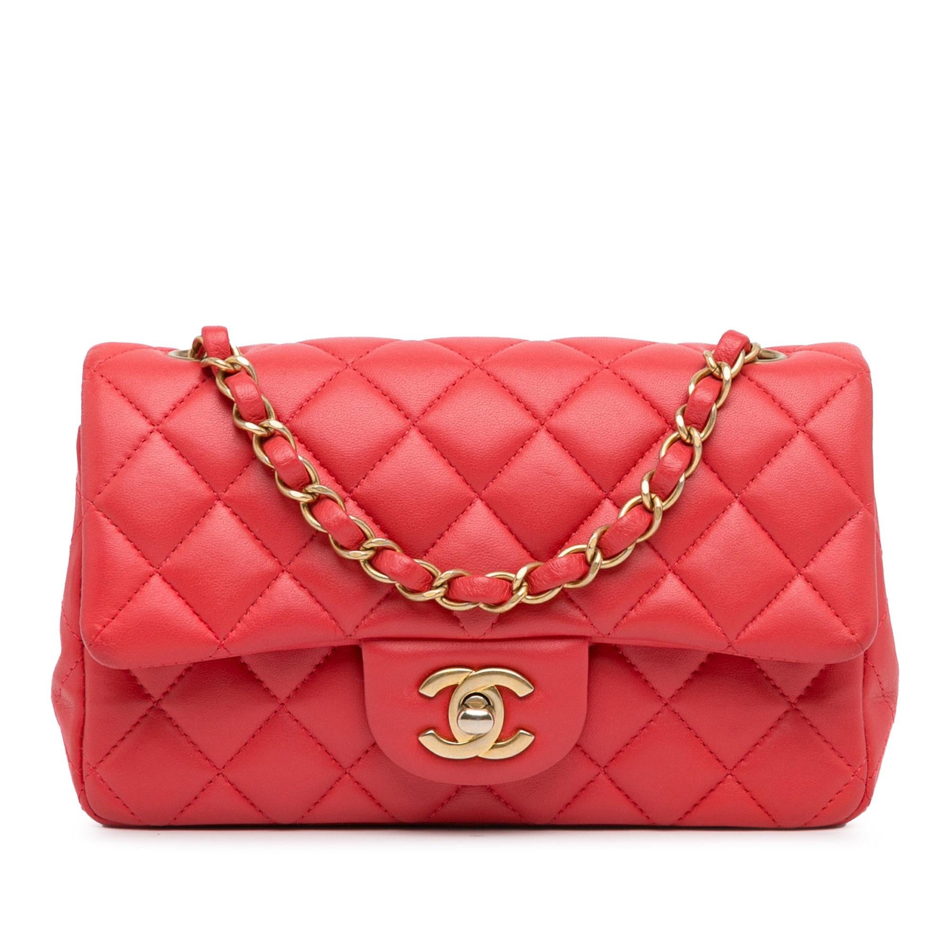 Chanel New Classic Lambskin Single Flap Mini Bag