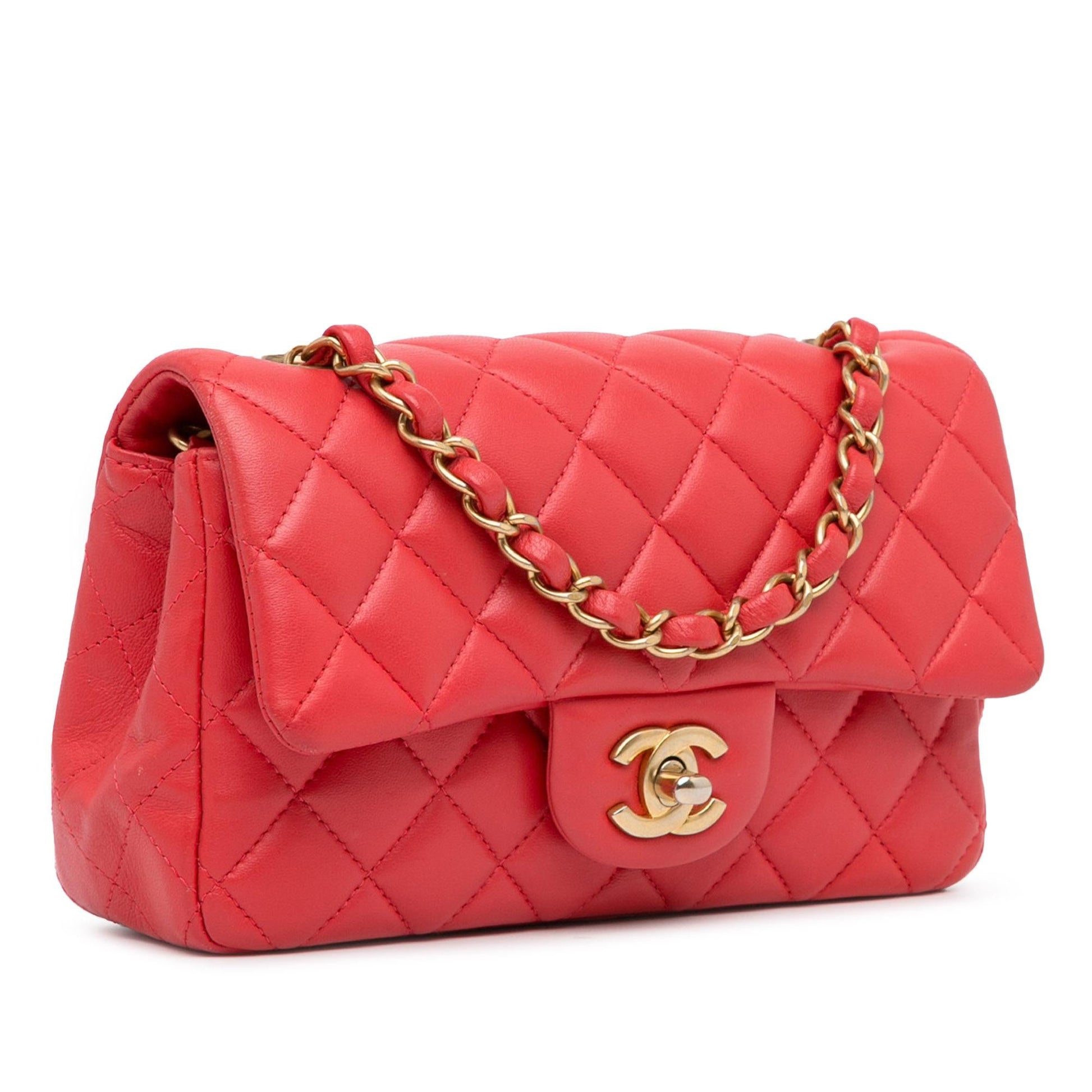 Chanel New Classic Lambskin Single Flap Mini Bag