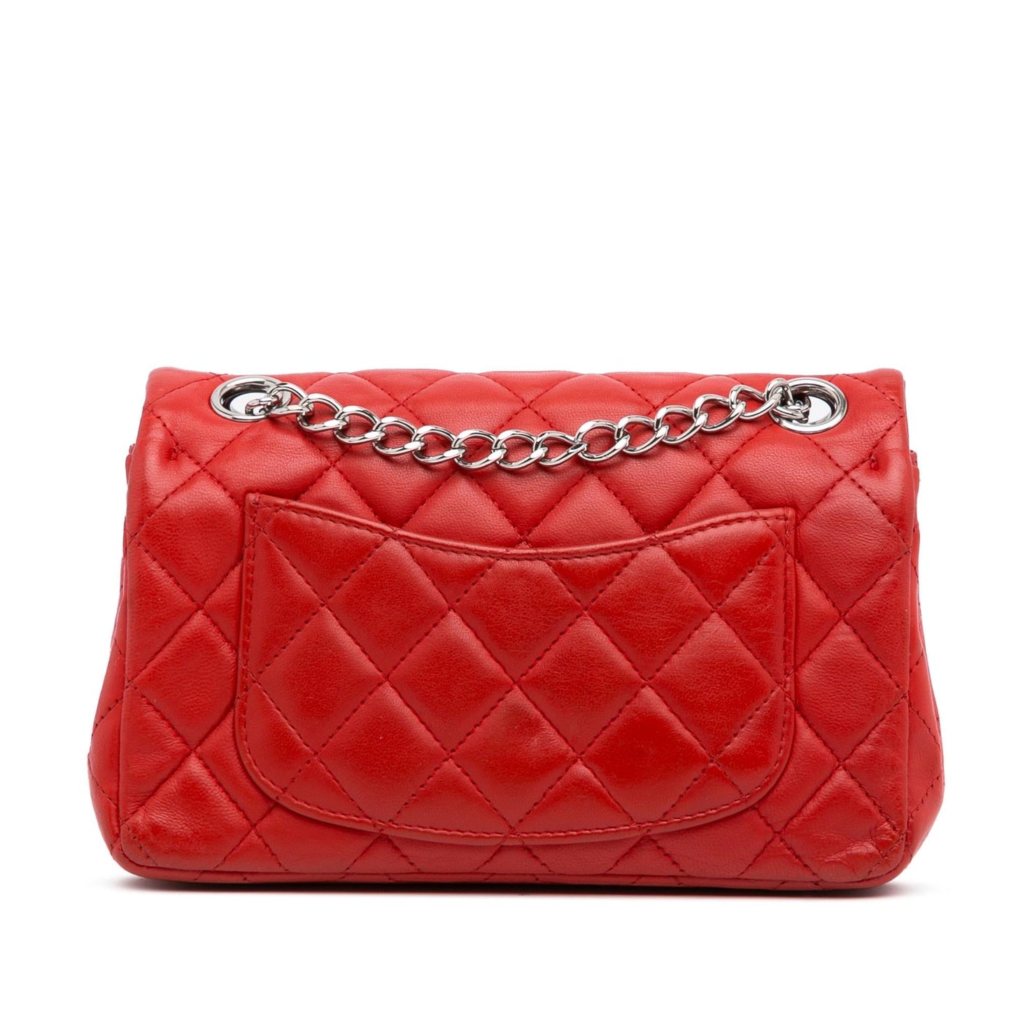 Chanel New Rectangular Classic Lambskin Single Flap Mini Bag Flap 2