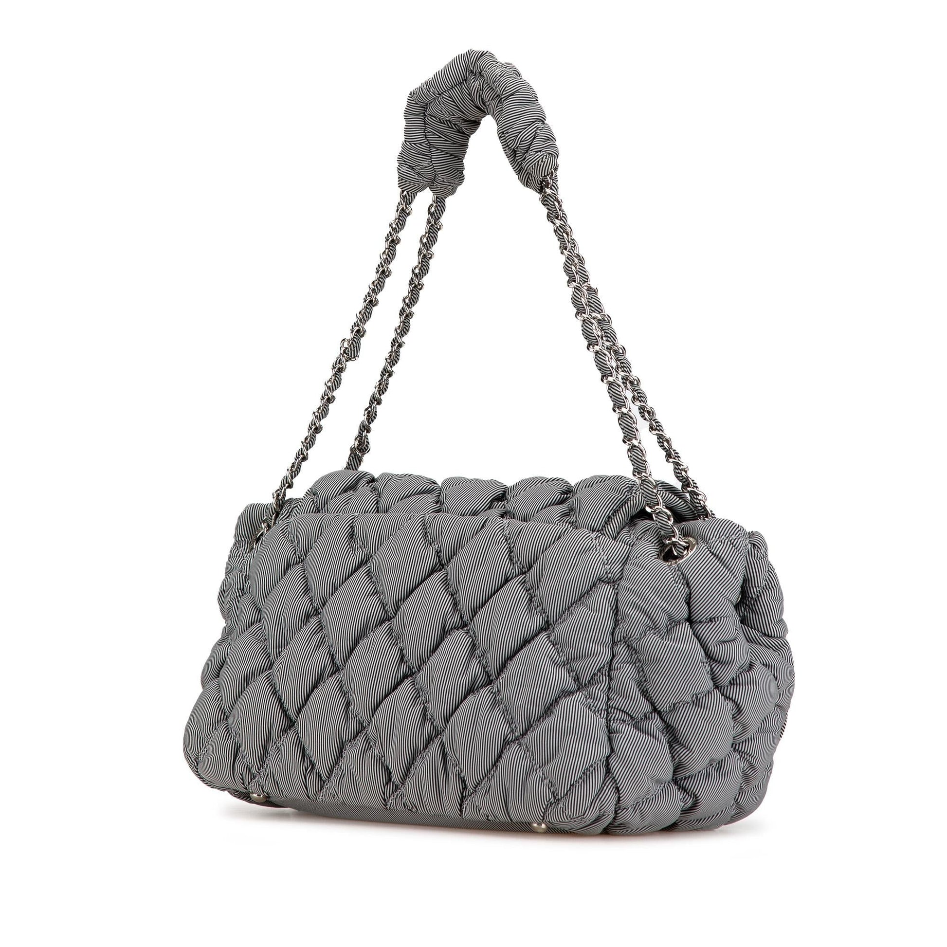 Chanel Nylon Quilted Bubble Accordion Flap SHG-cwY1i5 Handbag
