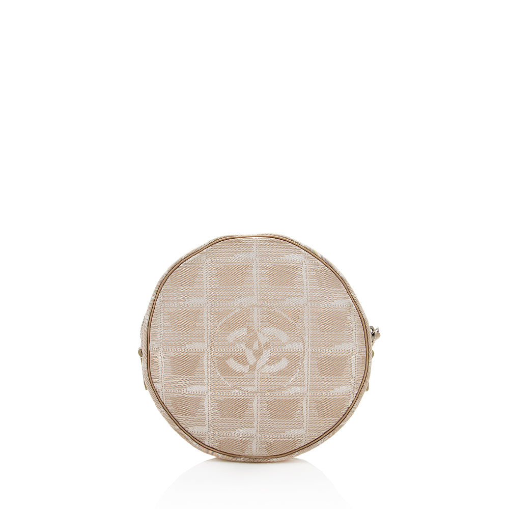 Chanel Nylon Ligne Round Wristlet - FINAL PM Travel Bag