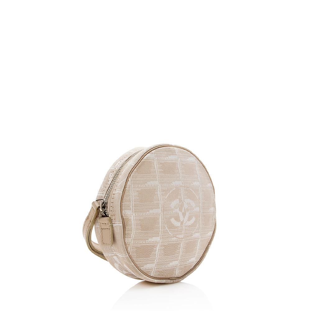 Chanel Nylon Ligne Round Wristlet - FINAL PM Travel Bag
